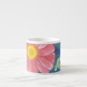 Schöne Blume Personalisiert Espressotasse (Vorderseite)