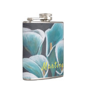 Schöne Blume Personalisiert Flachmann (Rechts)