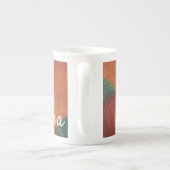 Schöne Blume Personalisiert Knochen China Tasse (Rückseite)