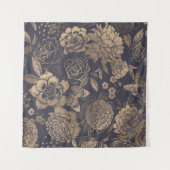 Schöne Blume, Pfannkuchen, Rose und Schmetterlinge Wandteppich (Vorderseite (Horizontal))