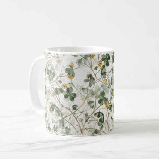 Schöne Blume Pflanze Kaffeetasse (Vorderseite Links)