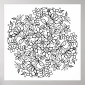 Schöne Blume Poster (Vorne)