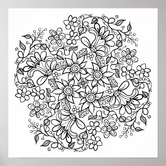 Schöne Blume Poster (Vorne)