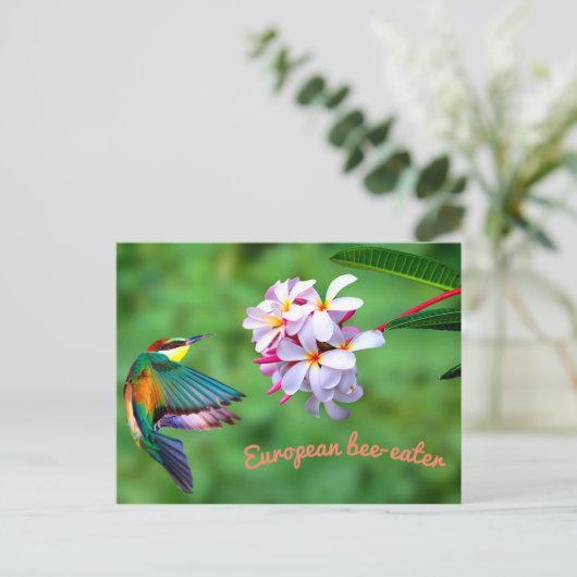 Schöne Blume Postkarte (Stehend Vorderseite)