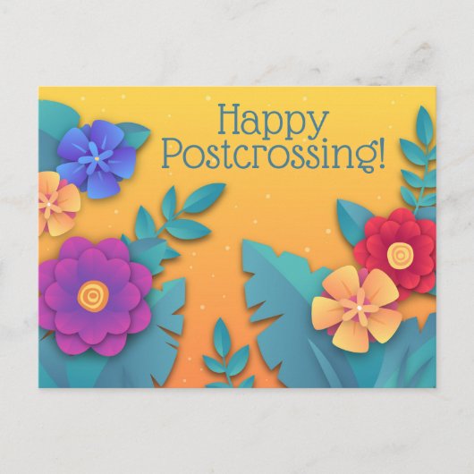 Schöne Blume Postkarte (Vorderseite)