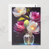 Schöne Blume Postkarte (Vorne/Hinten)