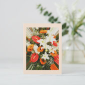Schöne Blume Postkarte (Stehend Vorderseite)