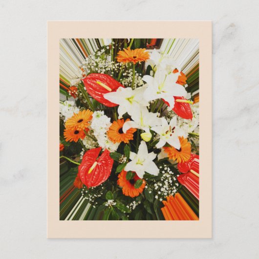 Schöne Blume Postkarte (Vorderseite)