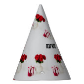 Schöne Blume Pot Custom Text Handwerk Zubehör Partyhütchen (Rechts)