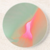 Schöne Blume Print Sandstone Untersetzer (Vorne)