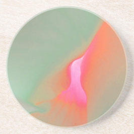 Schöne Blume Print Sandstone Untersetzer