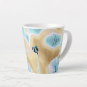 Schöne Blume Print Small Latte Tasse (Rechte Ecke)