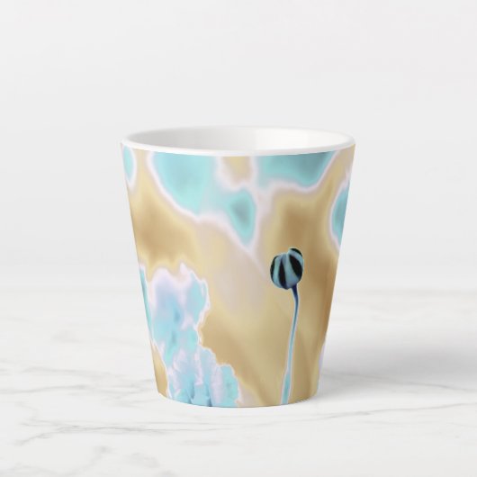 Schöne Blume Print Small Latte Tasse (Vorderseite)