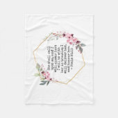 Schöne Blume Psalm 91 Fleece Blanket (Vorderseite)