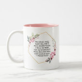 Schöne Blume Psalm 91 Kaffee Tasse (Links)