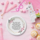 Schöne Blume Psalm 91 Papierplatte Pappteller (Party)