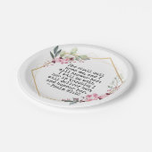 Schöne Blume Psalm 91 Papierplatte Pappteller (Schrägansicht)