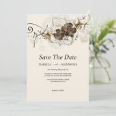 Schöne Blume Save The Date (Stehend Vorderseite)