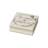 Schöne Blume Save the Date Gummistempel (Stempel)