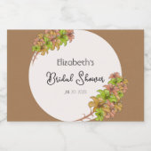 Schöne Blume Schaumweinetikett (Einzelnes Label)