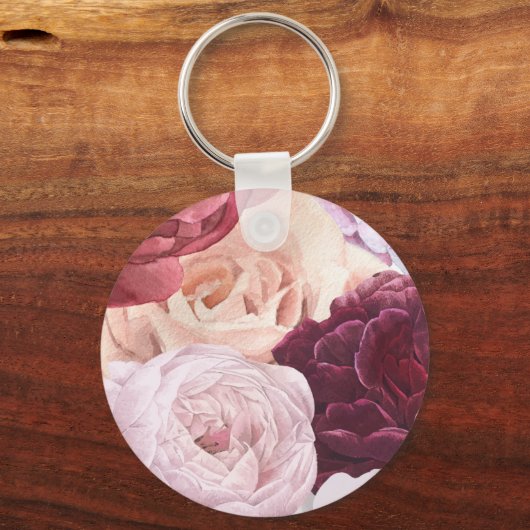 Schöne Blume Schlüsselanhänger (Vorderseite)