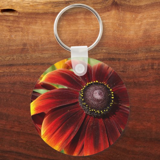 Schöne Blume Schlüsselring Schlüsselanhänger (Vorderseite)