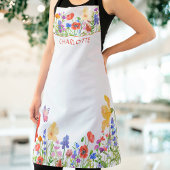 Schöne Blume Schürze Name Blumenfarbe