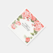 Schöne Blume Serviette (Ecke)