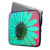 Schöne Blume Sketch Laptopschutzhülle (Vorderseite Links)