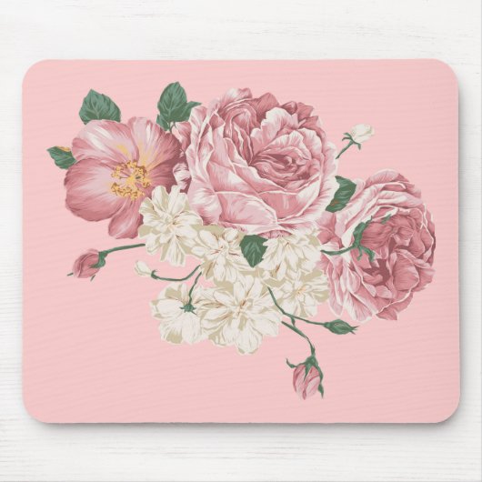 Schöne Blume Sketch Mouse Mat Mousepad (Vorne)