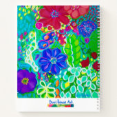 Schöne Blume Sketchbook Notizblock (Rückseite)