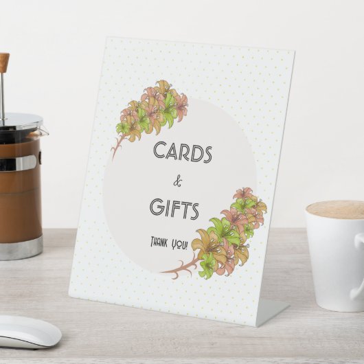 Schöne Blume Sockelschild (In SItu)