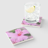 Schöne Blume Stone Untersetzer (Seitenansicht)