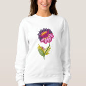 Schöne Blume Sweatshirt (Vorderseite)