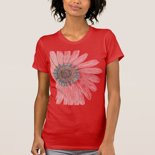 Schöne Blume T-Shirt (Vorderseite)