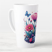Schöne Blume Tasse (Linke Ecke)