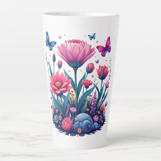 Schöne Blume Tasse (Vorderseite)