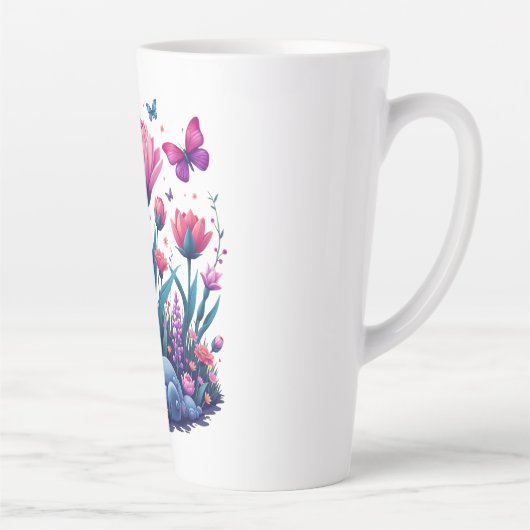 Schöne Blume Tasse (Rechts)