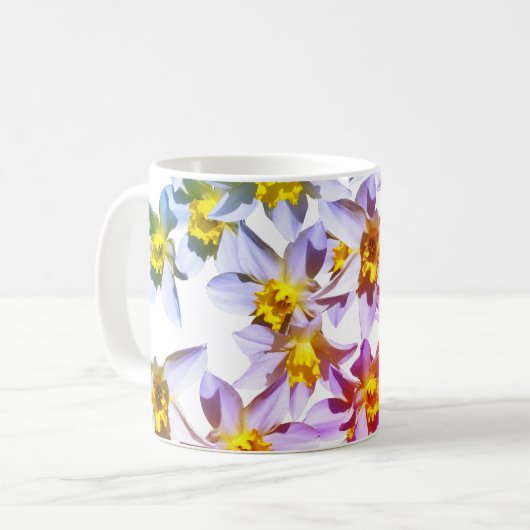 Schöne Blume Tasse (Vorderseite Links)