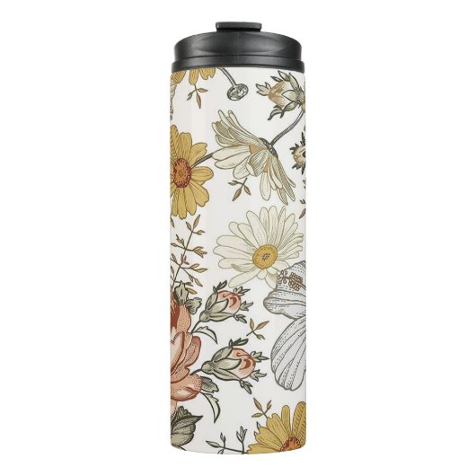 Schöne Blume Thermosbecher (Vorderseite)