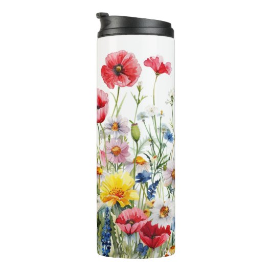 Schöne Blume Thermosbecher (Nach rechts gedreht)