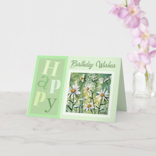 Schöne Blume Trendy Birthday Card Karte (Orchidee)