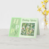 Schöne Blume Trendy Birthday Card Karte (Gelbe Blume)