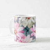 Schöne Blume und Blätter Maltedart, Blume, Abs. Kaffeetasse (Vorderseite Links)
