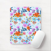 Schöne Blume und Blätter Muster Mousepad (Mit Mouse)