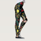 Schöne Blume und botanische Pflanze Leggings (Rechts)