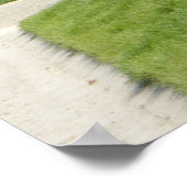 Schöne Blume und das Haus Poster (Ecke)