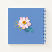 Schöne Blume und Hummernvogel Muttertag Notizblock (Rückseite)