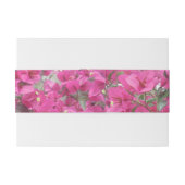 Schöne Blume und Monogramme Einladungsbanderole (Rückseitenbeispiel)