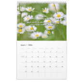 Schöne Blume und motivierend Zitate Kalender (Mär 2026)